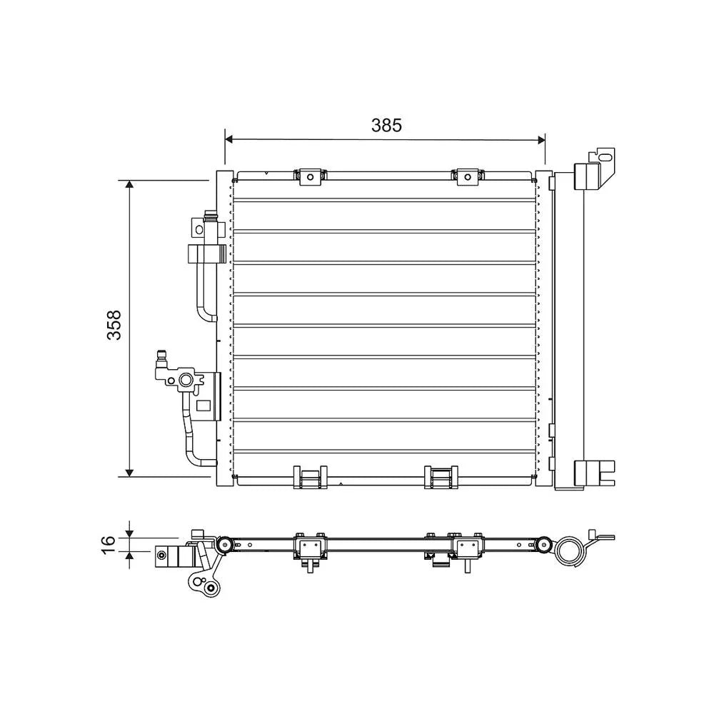 Radiator aer conditionat (condensor) Valeo 812747