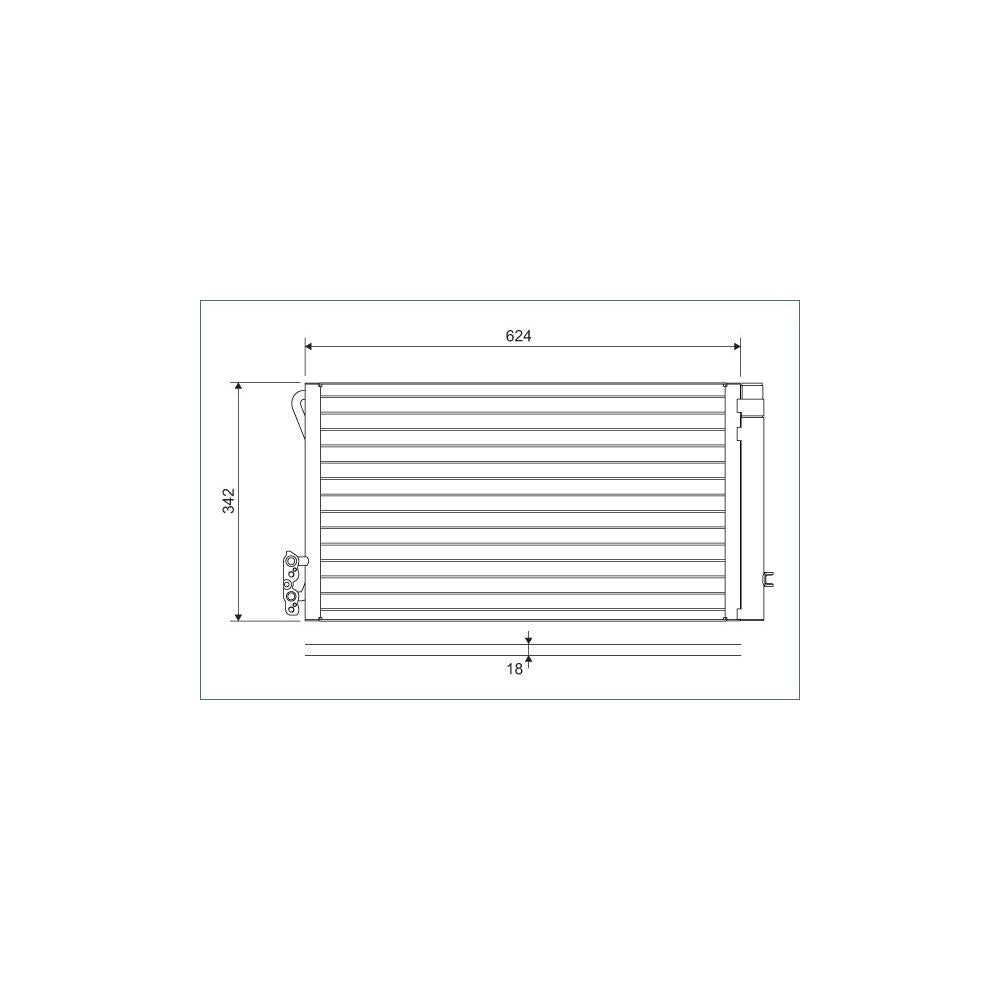 Radiator aer conditionat (condensor) Valeo 814012