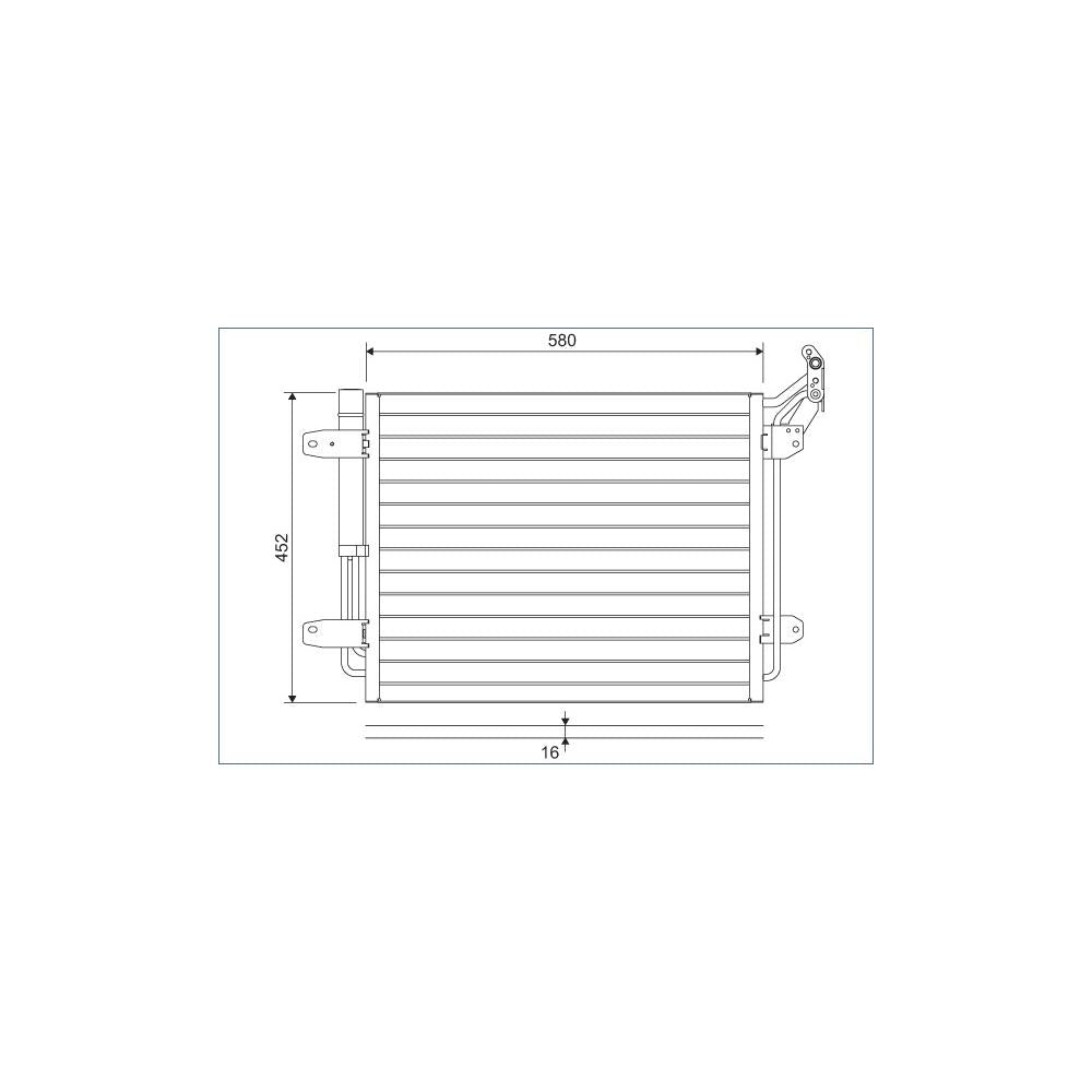Radiator aer conditionat (condensor) Valeo 814091