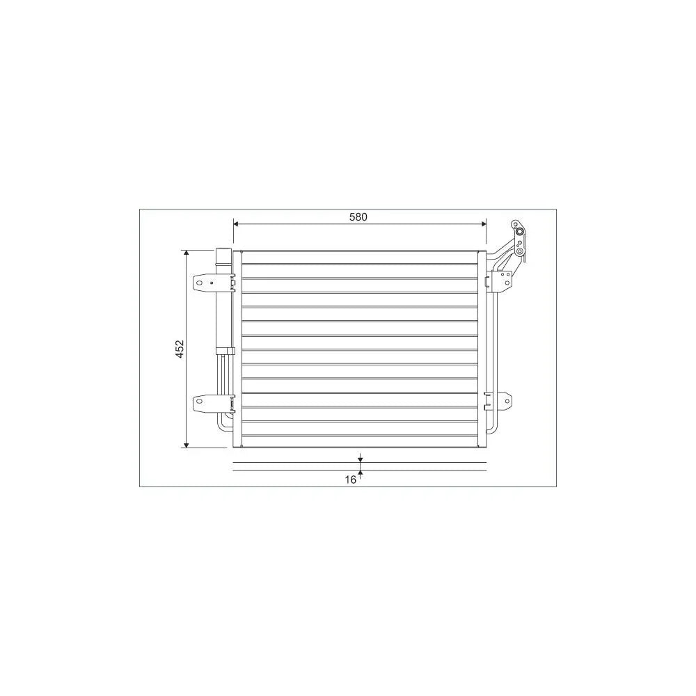 Radiator aer conditionat (condensor) Valeo 814091