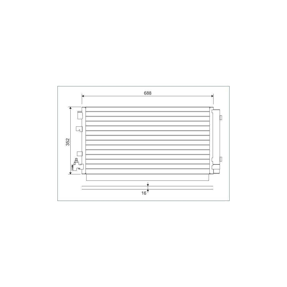 Radiator aer conditionat (condensor) Valeo 814094