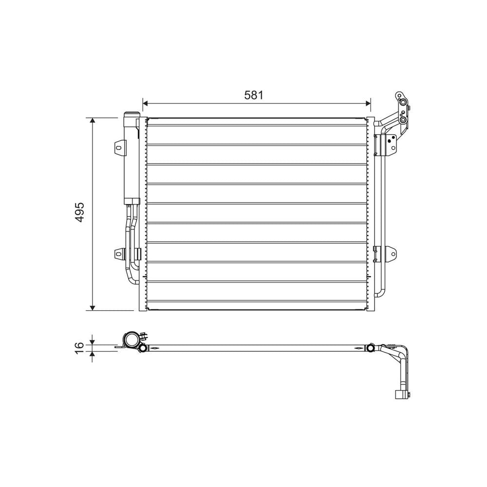 Radiator aer conditionat (condensor) Valeo 814157