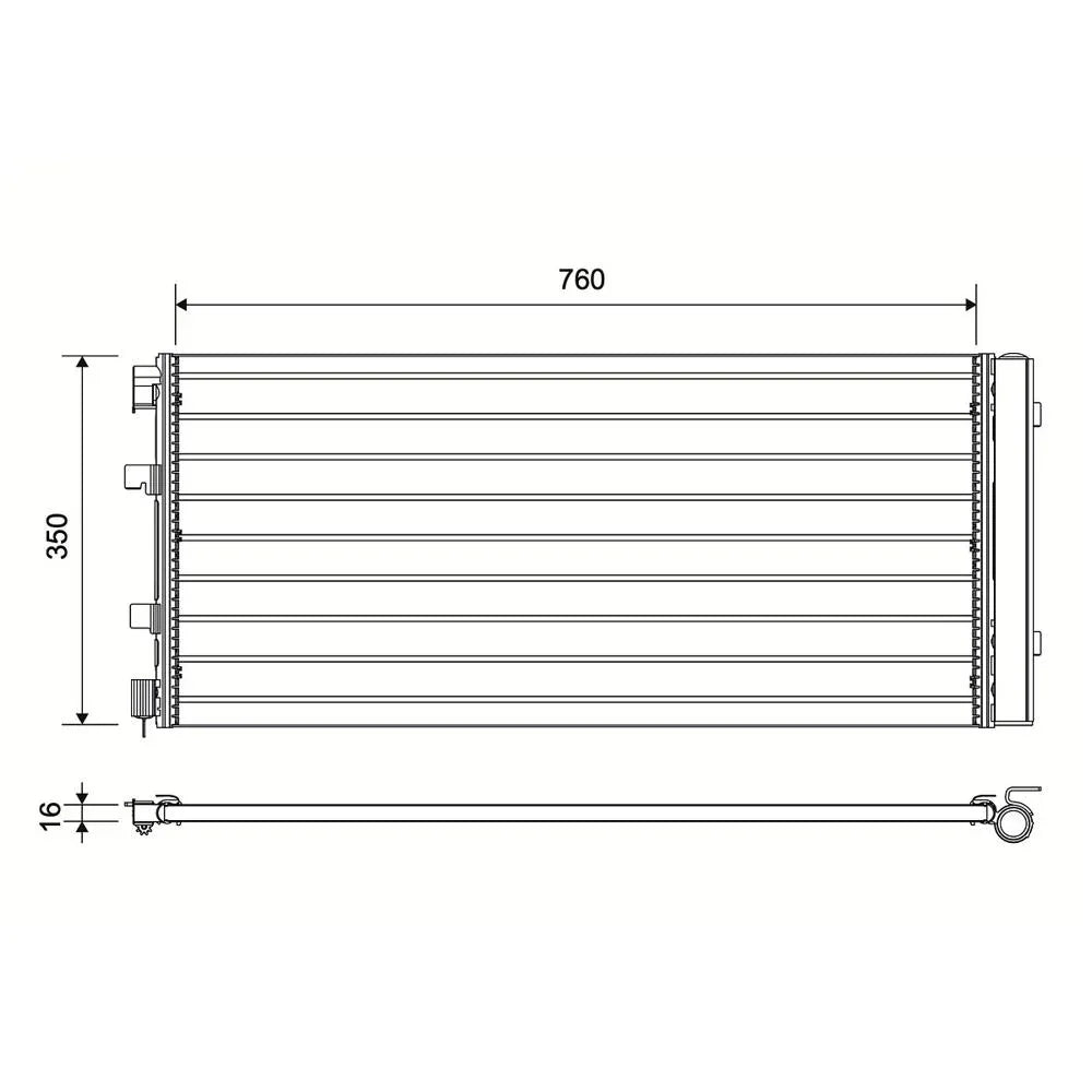 Radiator aer conditionat (condensor) Valeo 814179