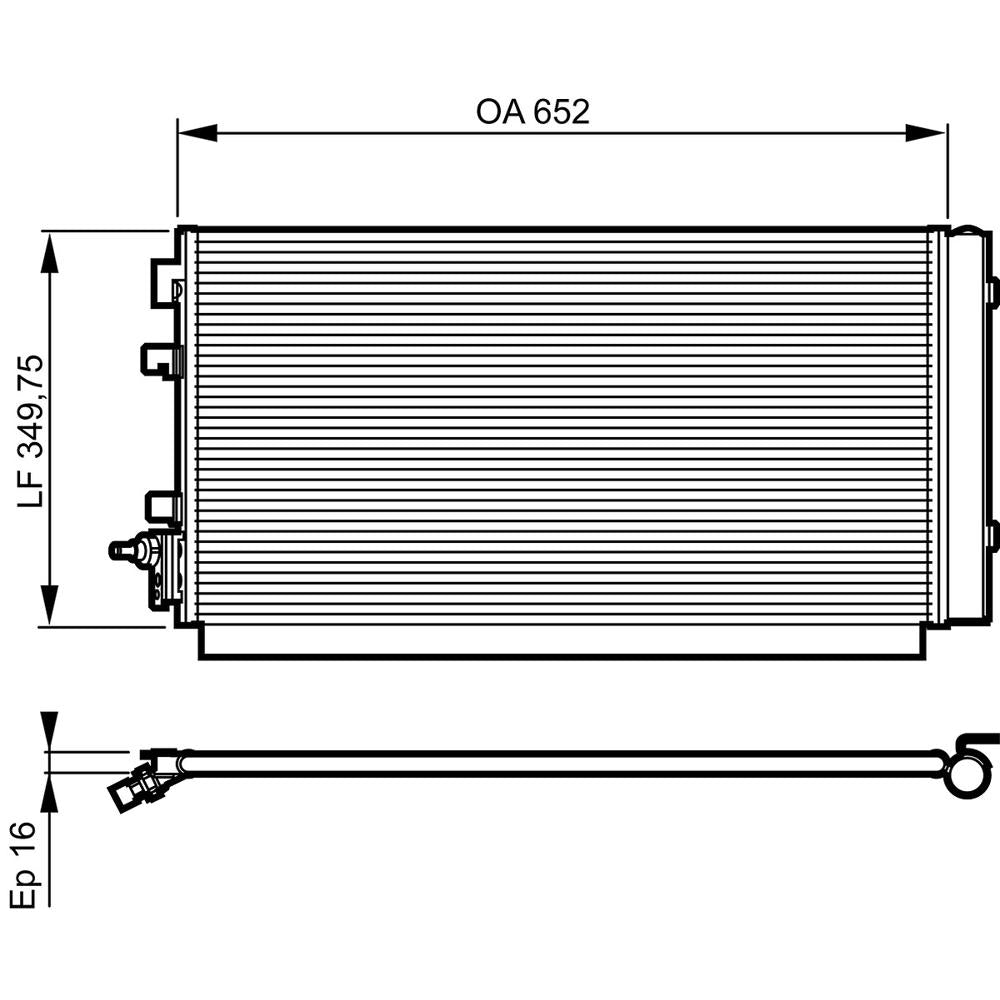 Radiator aer conditionat (condensor) Valeo 814187