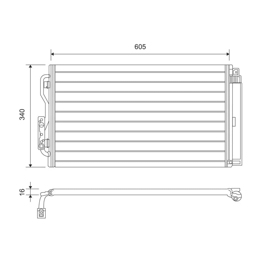 Radiator aer conditionat (condensor) Valeo 814191