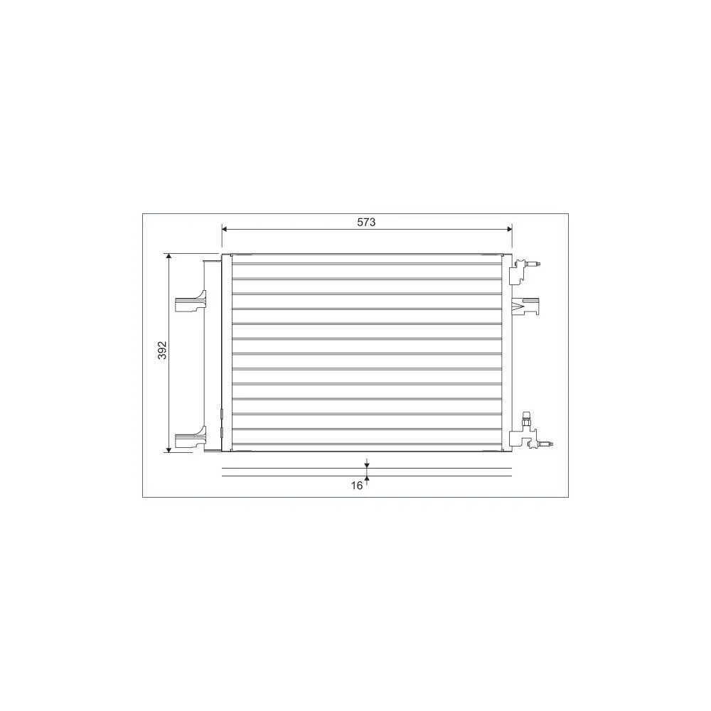 Radiator aer conditionat (condensor) Valeo 814201