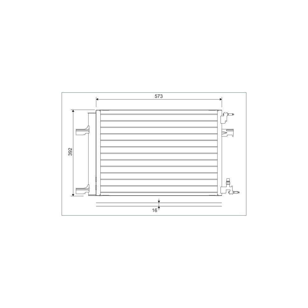Radiator aer conditionat (condensor) Valeo 814201