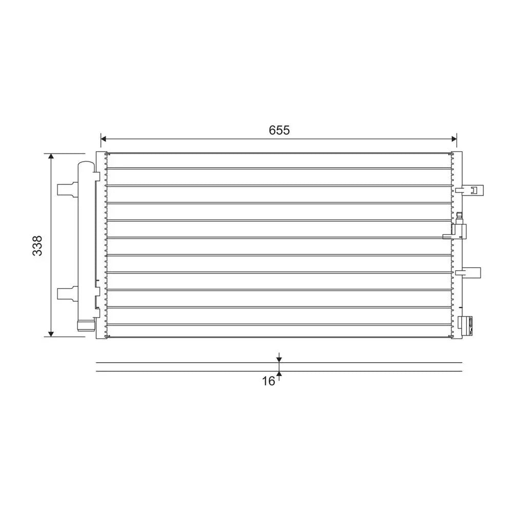 Radiator aer conditionat (condensor) Valeo 814370