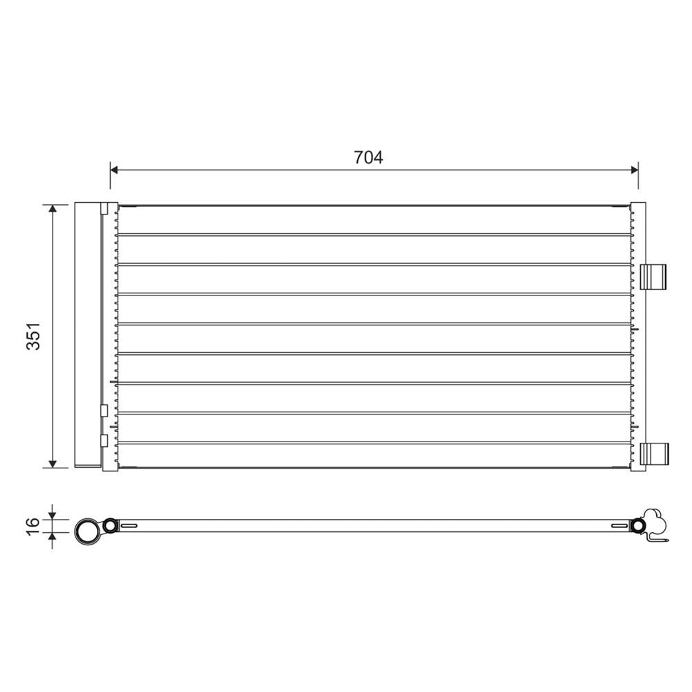 Radiator aer conditionat (condensor) Valeo 814378