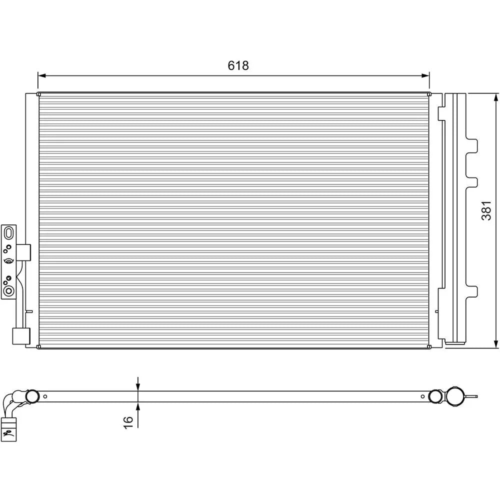 Radiator aer conditionat (condensor) Valeo 814386