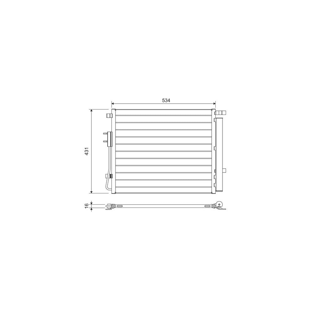 Radiator aer conditionat (condensor) Valeo 814459
