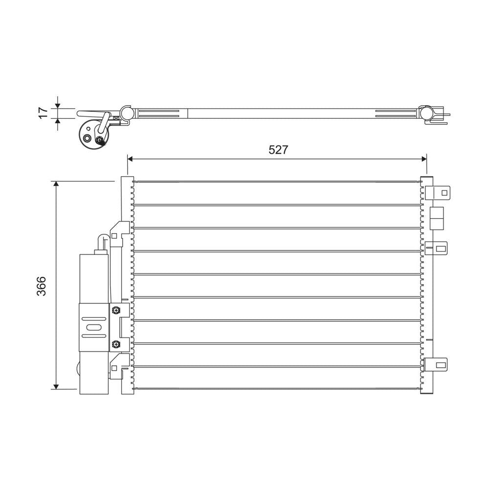 Radiator aer conditionat (condensor) Valeo 817428