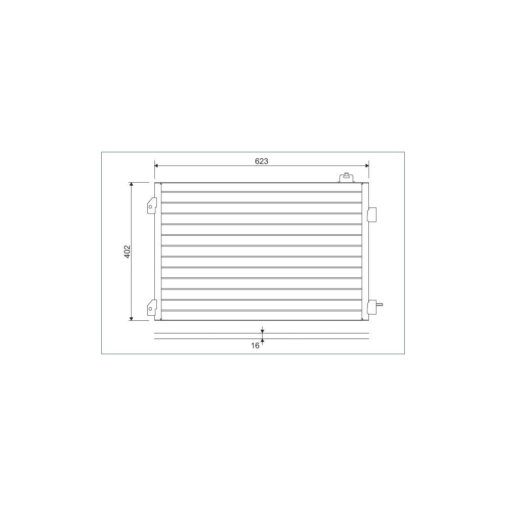 Radiator aer conditionat (condensor) Valeo 817646