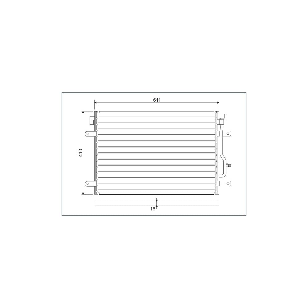 Radiator aer conditionat (condensor) Valeo 817741