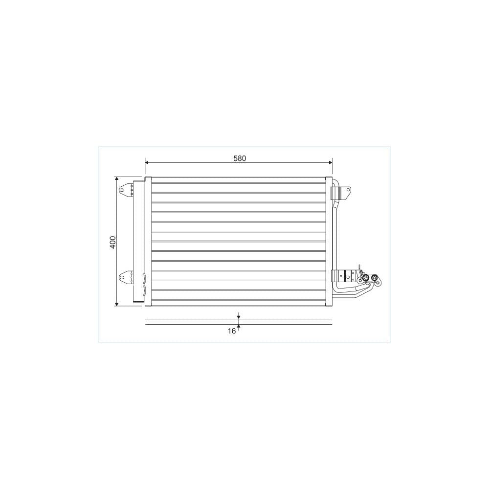 Radiator aer conditionat (condensor) - ps Valeo 817777