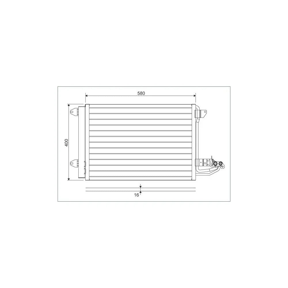 Radiator aer conditionat (condensor) - ps Valeo 817777