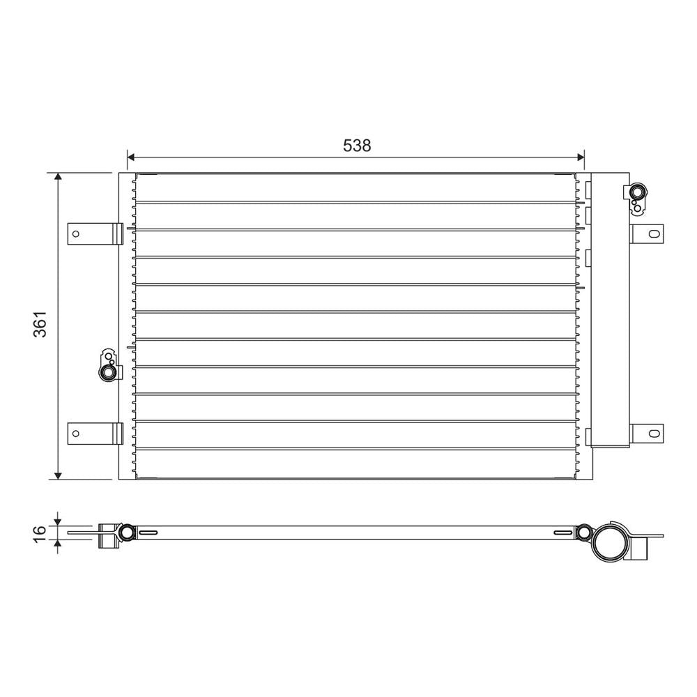 Radiator aer conditionat (condensor) Valeo 818004