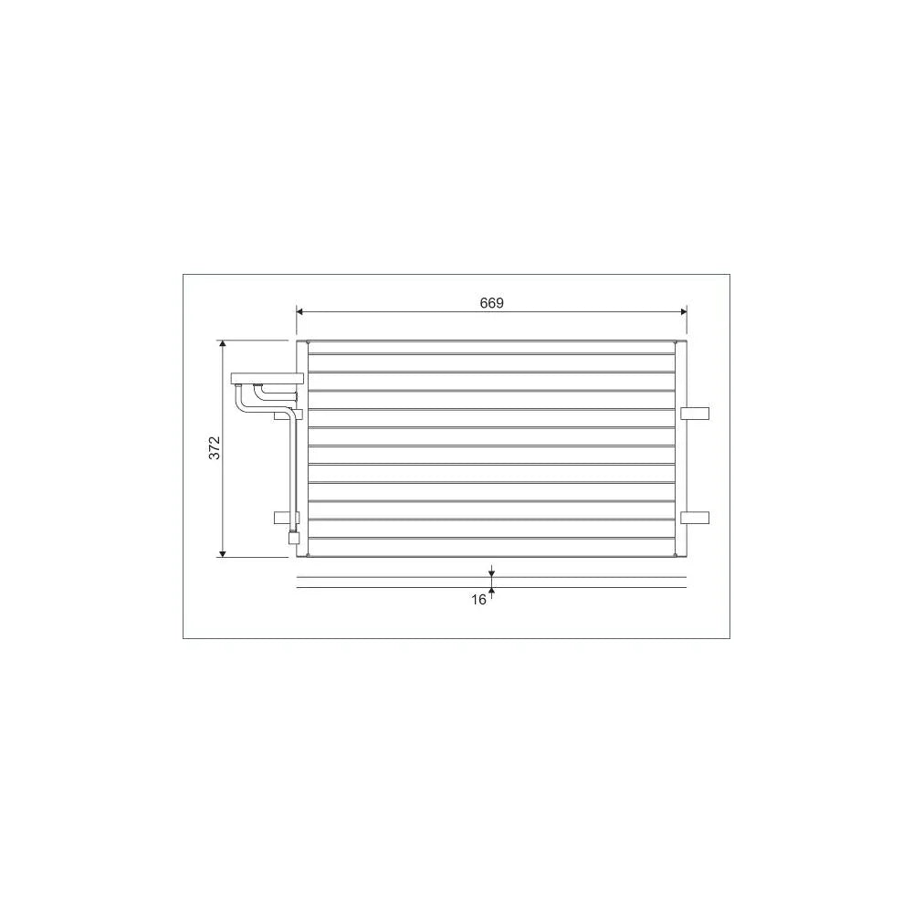 Radiator aer conditionat (condensor) Valeo 818046
