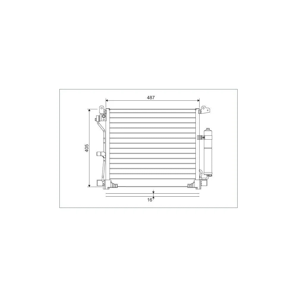 Radiator aer conditionat (condensor) Valeo 822579