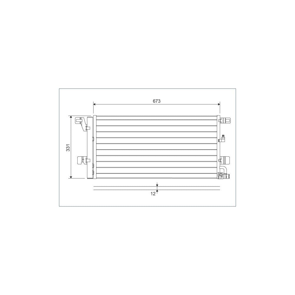 Radiator aer conditionat (condensor) Valeo 822596