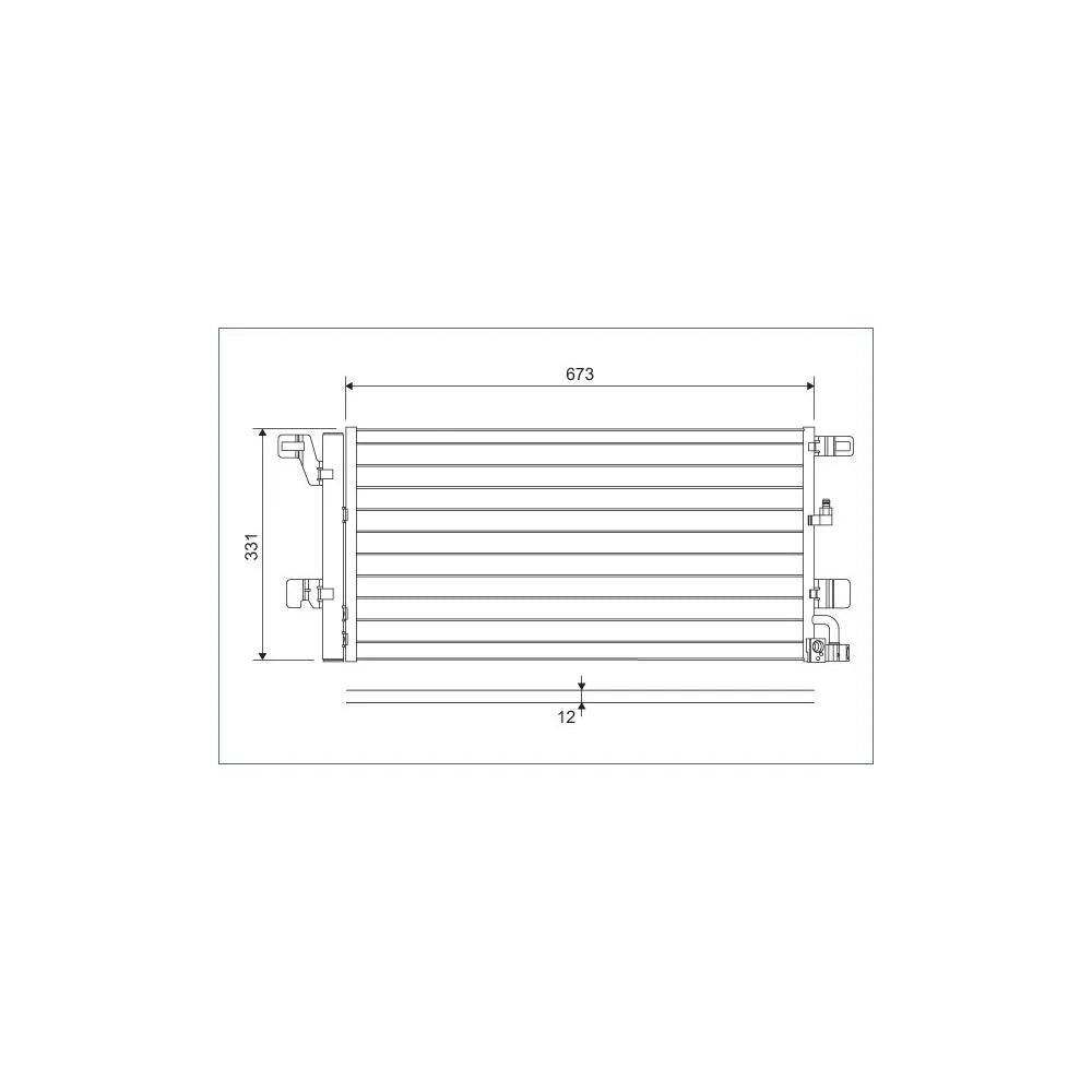 Radiator aer conditionat (condensor) Valeo 822596