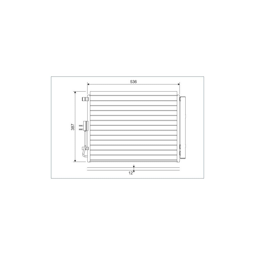 Radiator aer conditionat (condensor) Valeo 822598