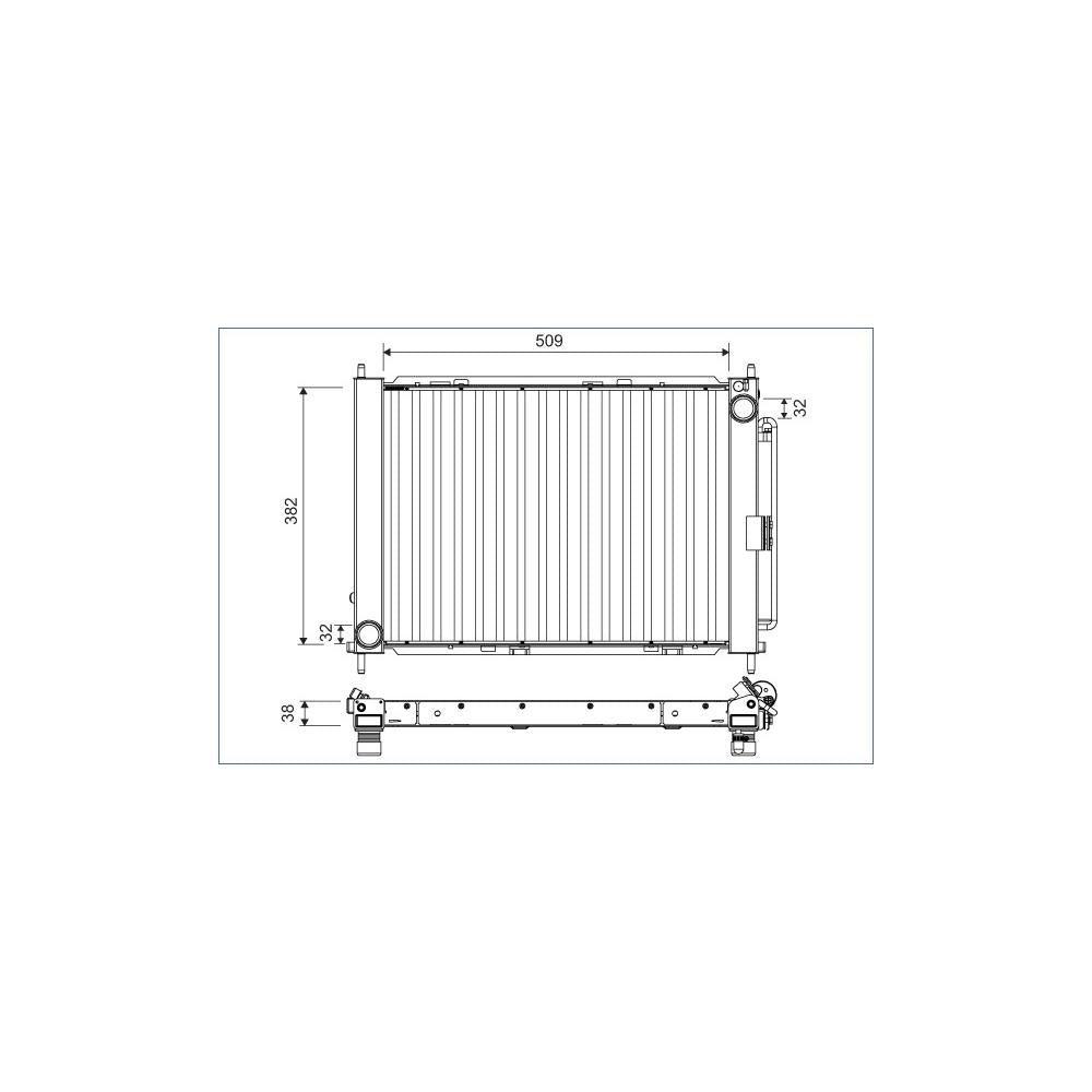 Radiator aer conditionat (condensor) Valeo 822675