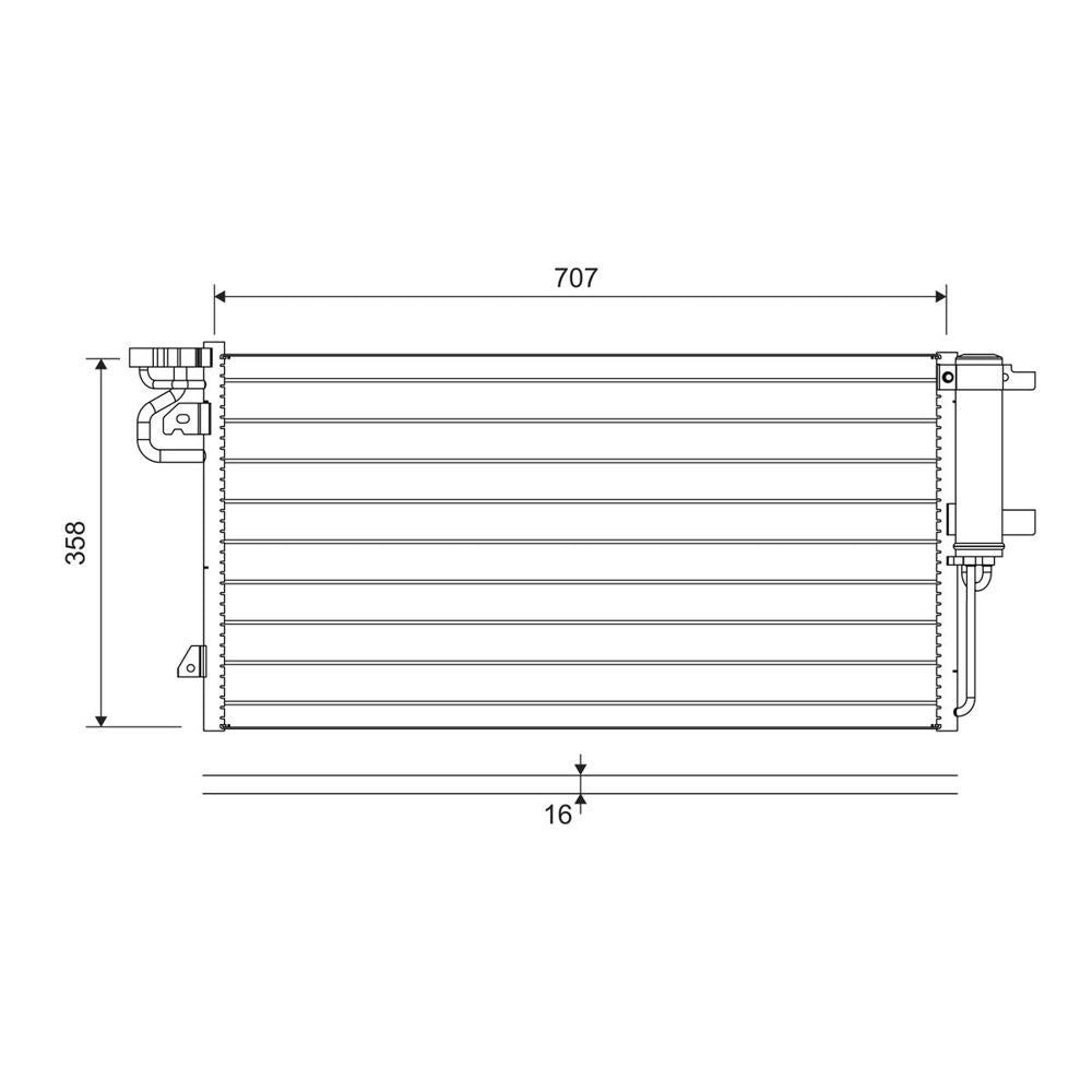 Radiator aer conditionat (condensor) Valeo 822690