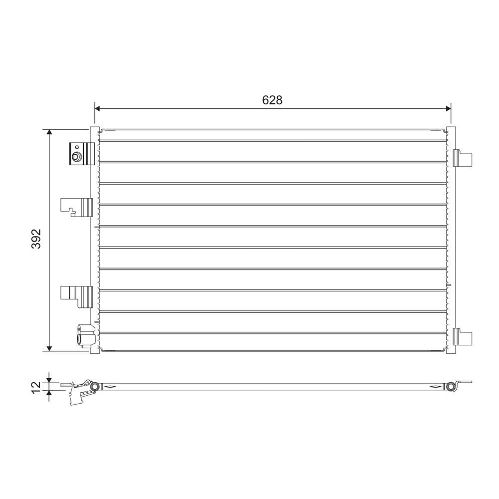 Radiator aer conditionat (condensor) Valeo 822744