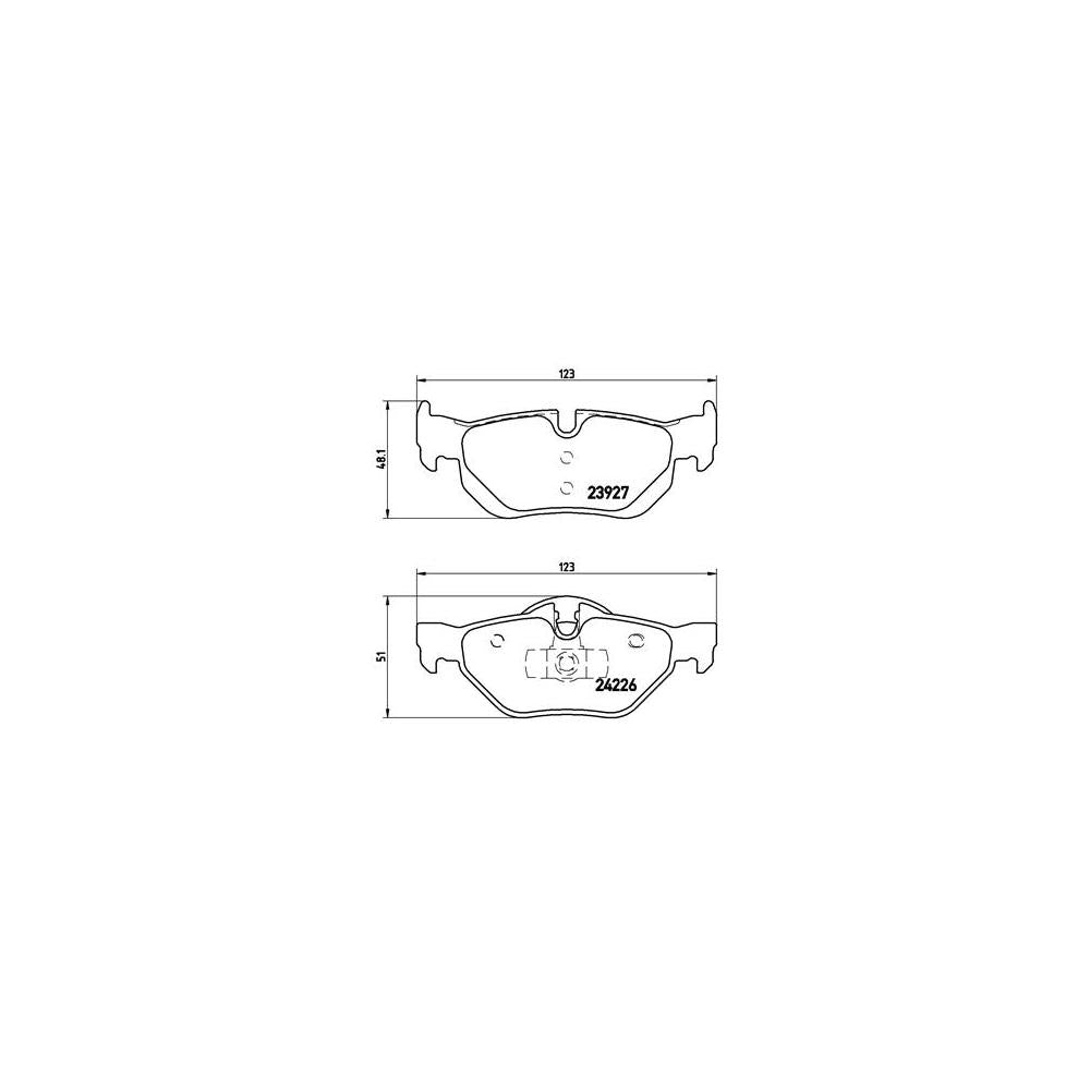 Set placute frana Brembo P 06 038