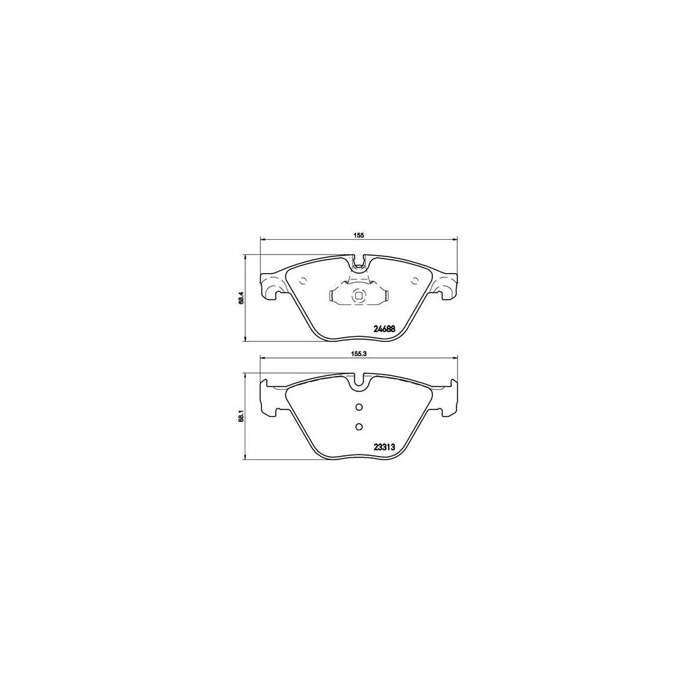 Set placute frana Brembo P 06 074