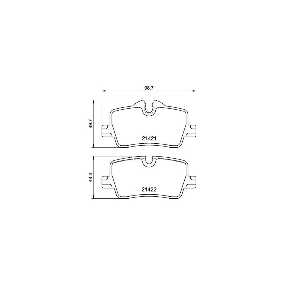 Set placute frana Brembo P 06 113