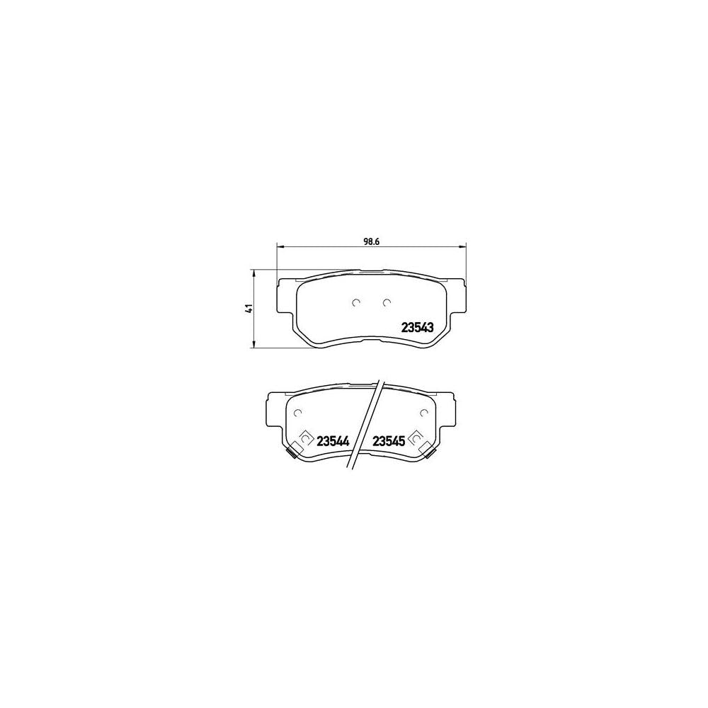 Set placute frana Brembo P 30 014