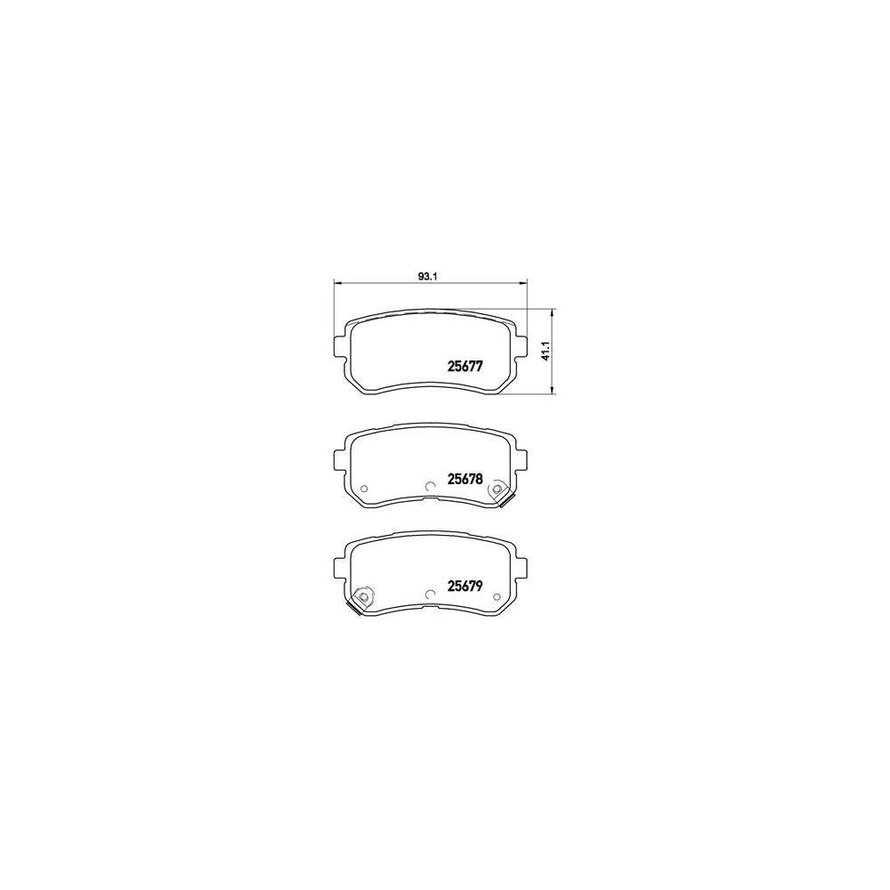 Set placute frana spate Brembo P 30 068