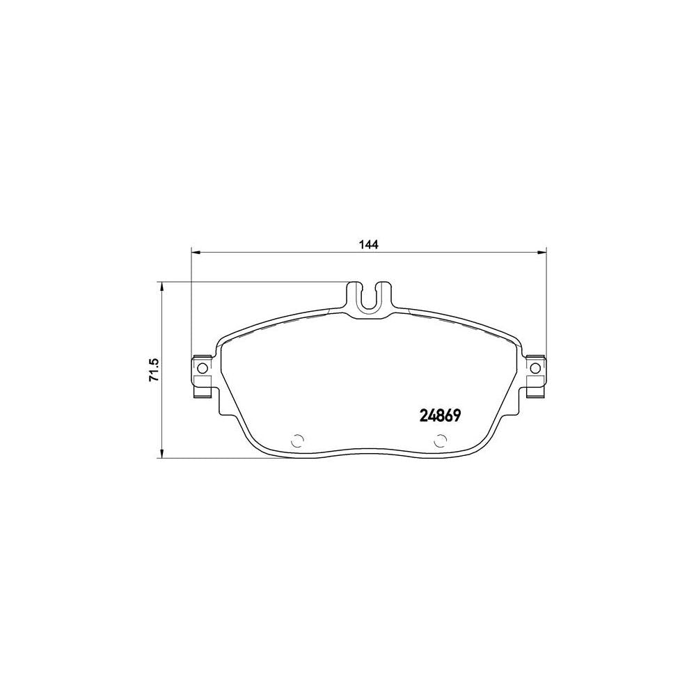 Set placute frana Brembo P 50 093
