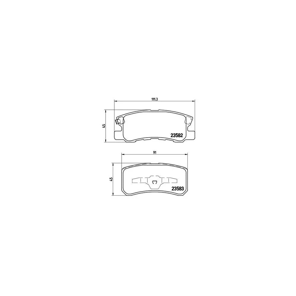 Set placute frana Brembo P 54 031