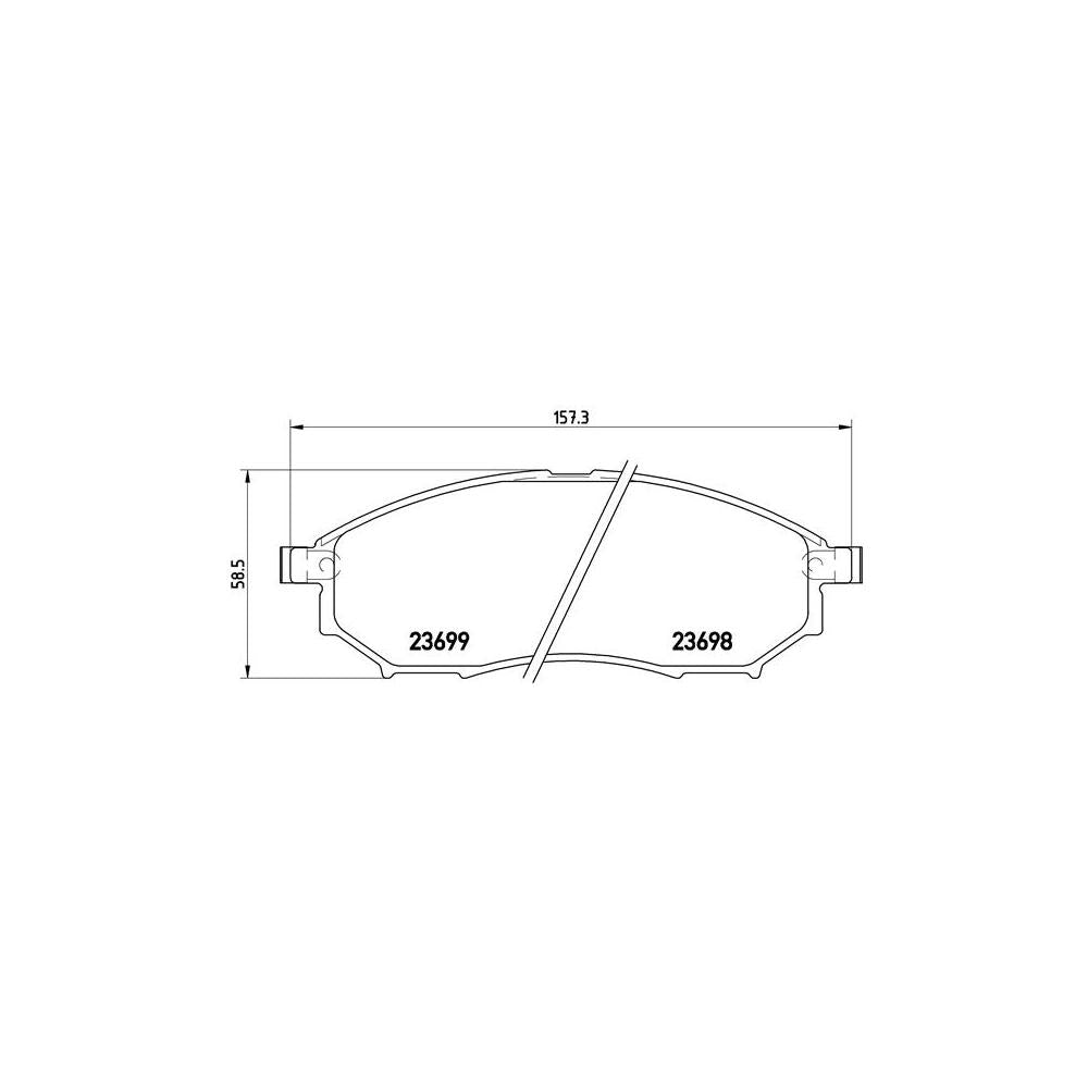 Set placute frana Brembo P 56 058
