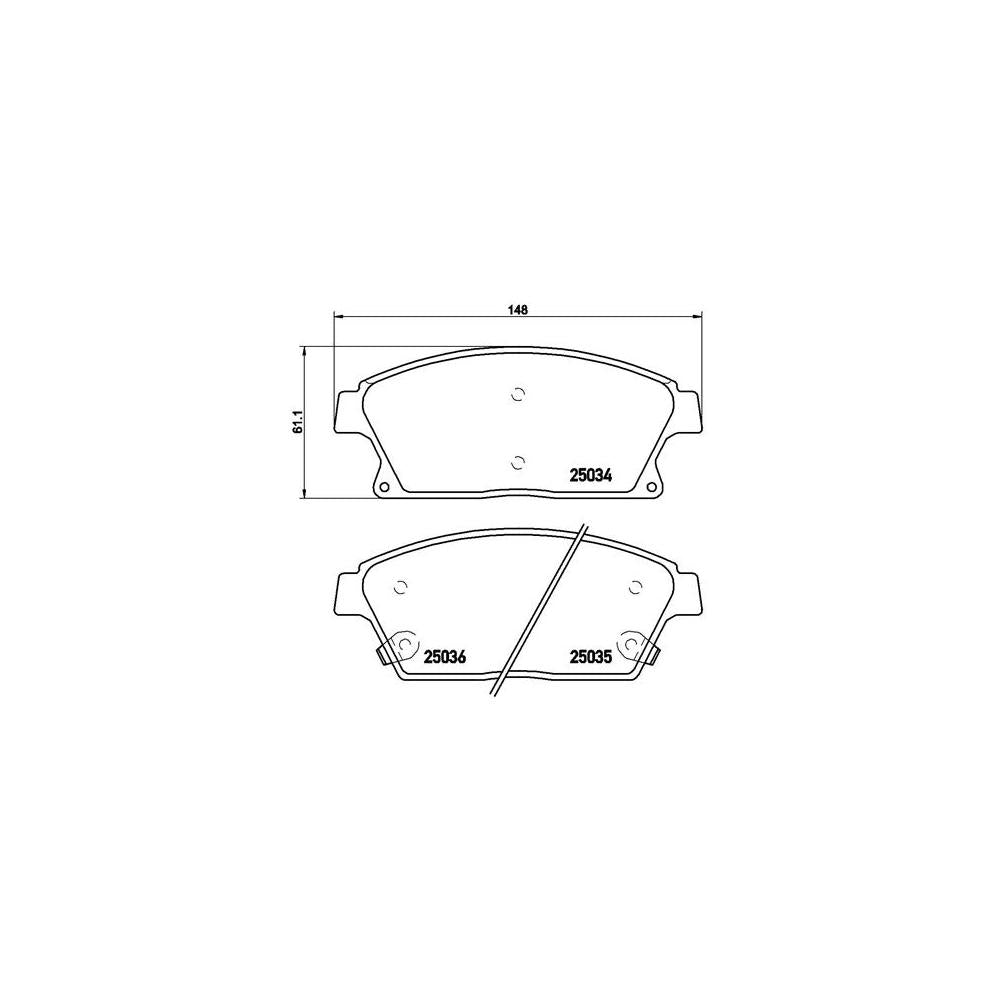 Set placute frana Brembo P 59 077