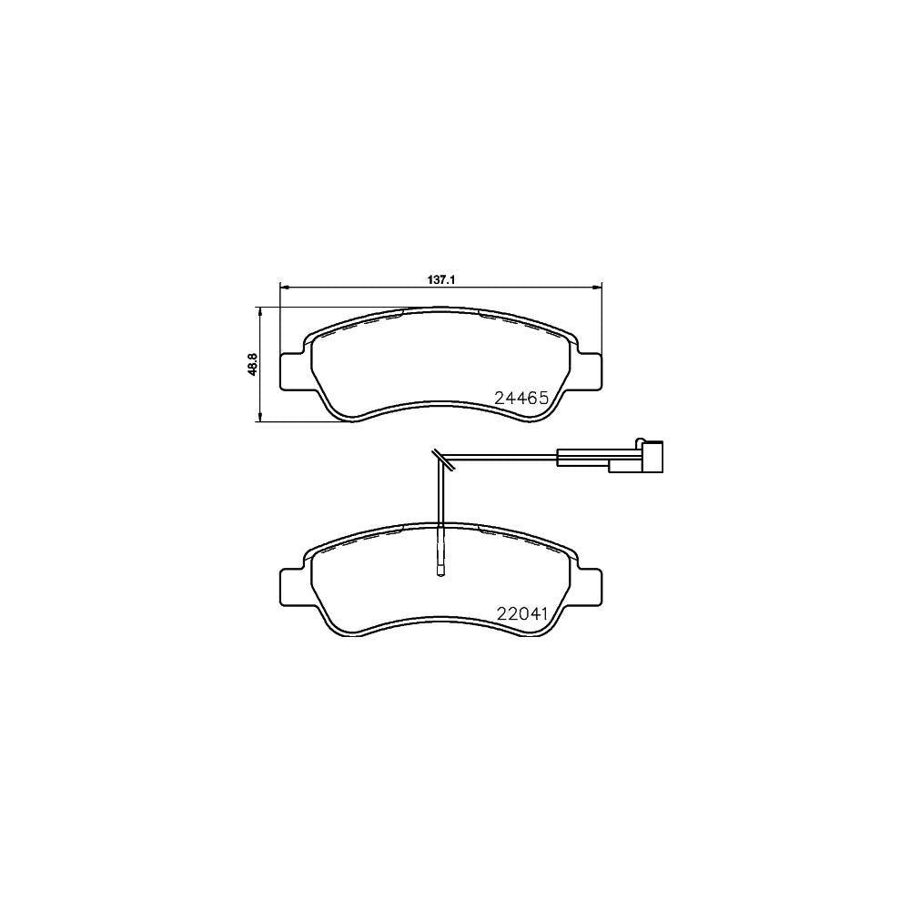 Set placute frana Brembo P 61 125