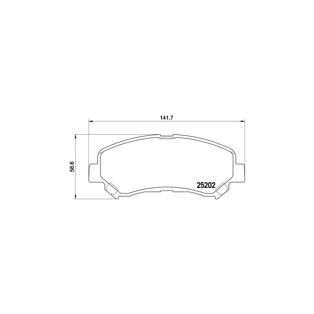 Set placute frana Brembo P 79 028