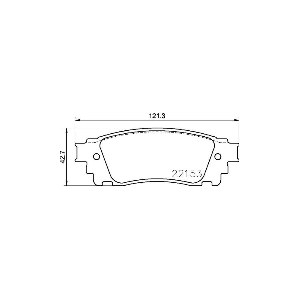 Set placute frana spate Brembo P 83 166