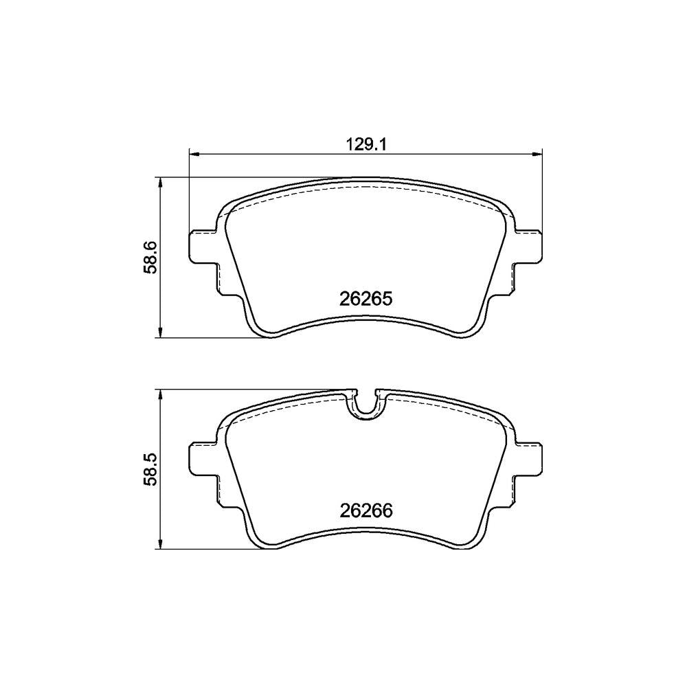 Set placute frana Brembo P 85 185