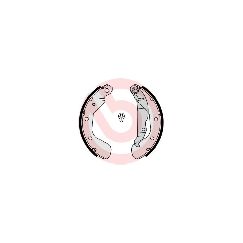 Set saboti frana mana Brembo S 59 514