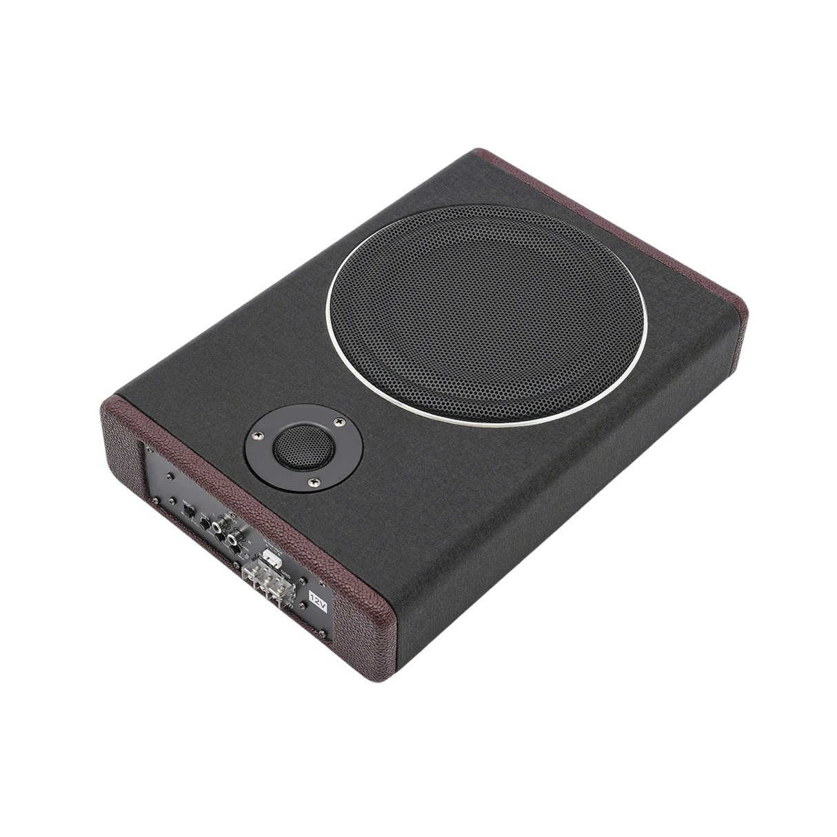 Subwoofer auto activ slim 8 inch sub scaun 12V 600W bass reglabil
