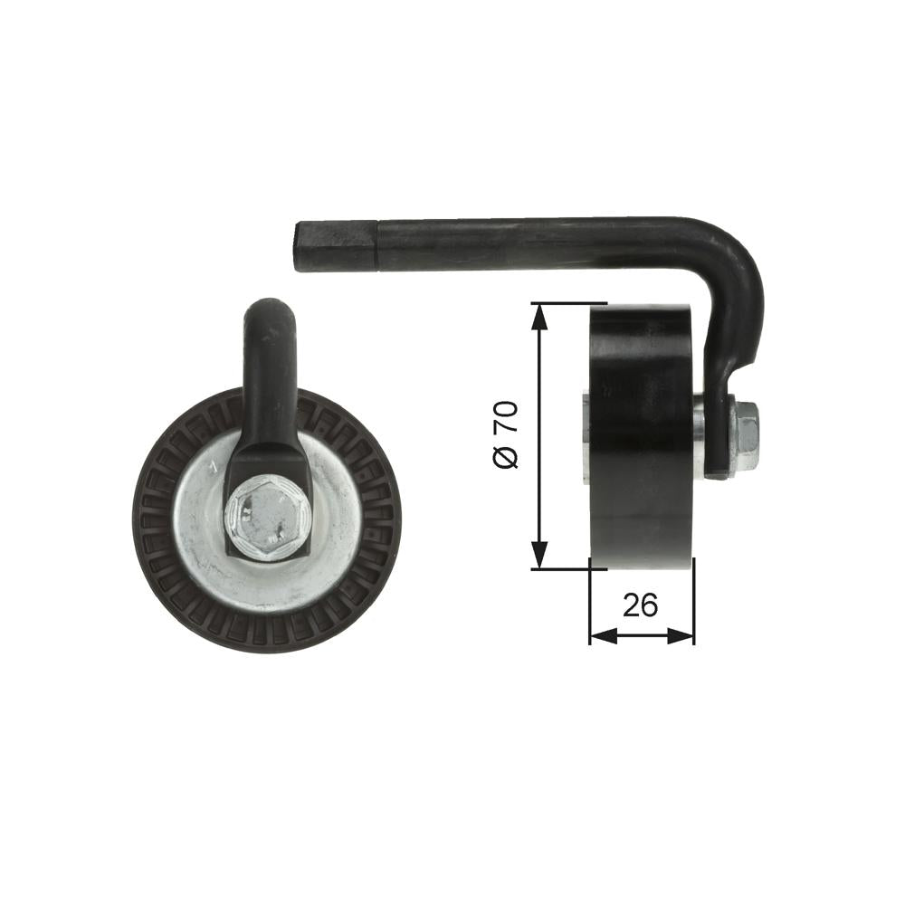 Rola intinzator curea transmisie Gates T39012