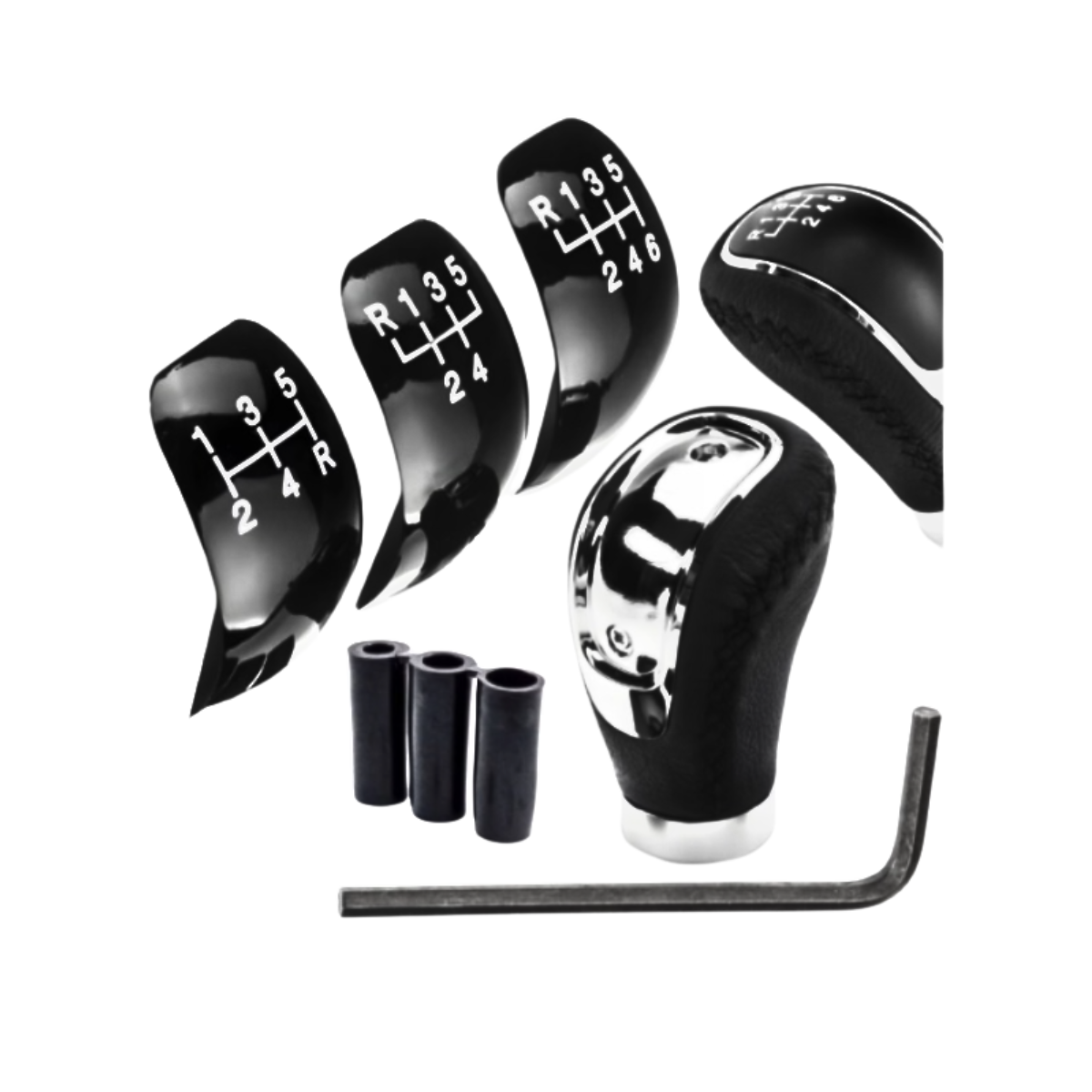 Nuca schimbator viteze universala piele perforata 5 6 trepte