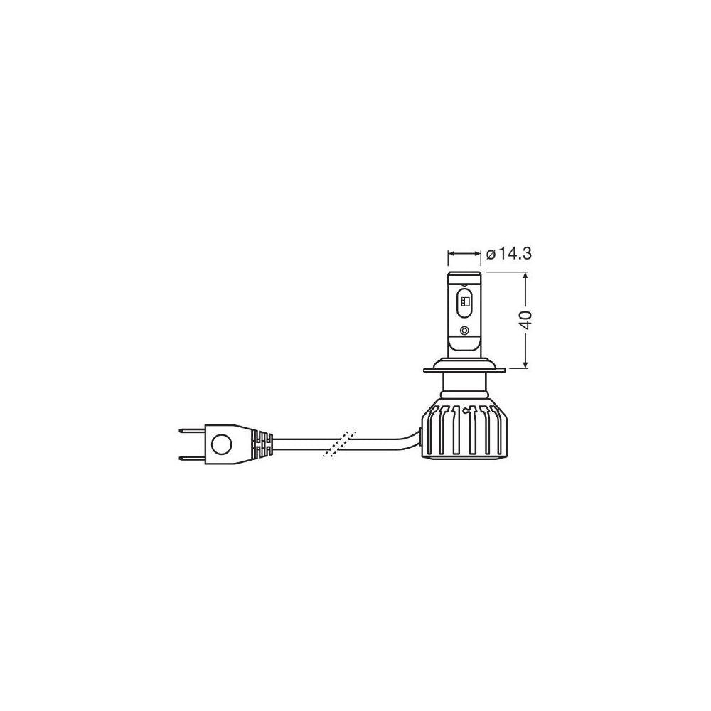 Set 2 becuri truckstar LED H7 Osram Ams-osram 64215DWTS-2HFB