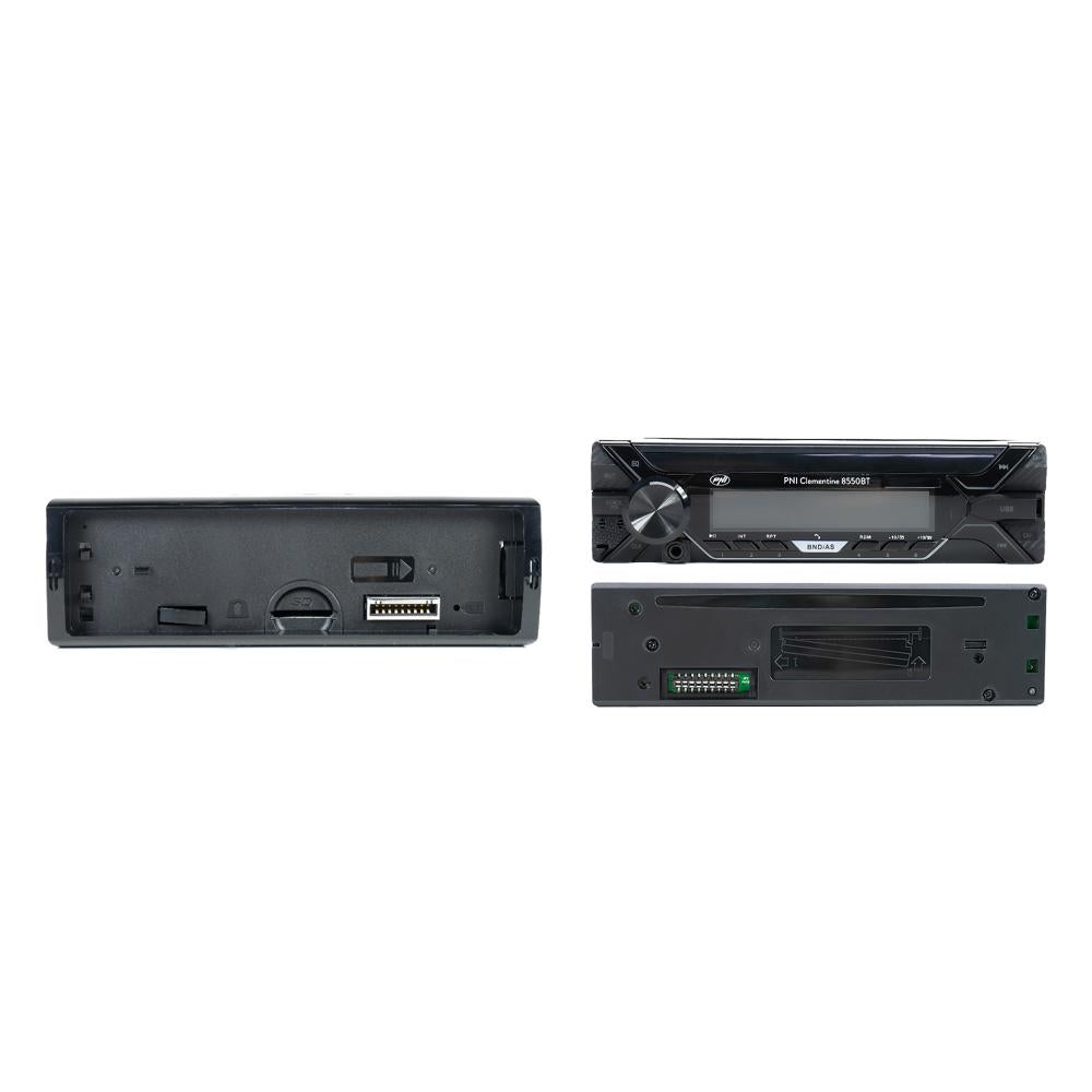 Radio MP3 player auto Pni clementine 8550BT, fata detasabila, 4X45W, 12V, 1 din, cu sd, USB, aux, rca PNI-MP3-8550