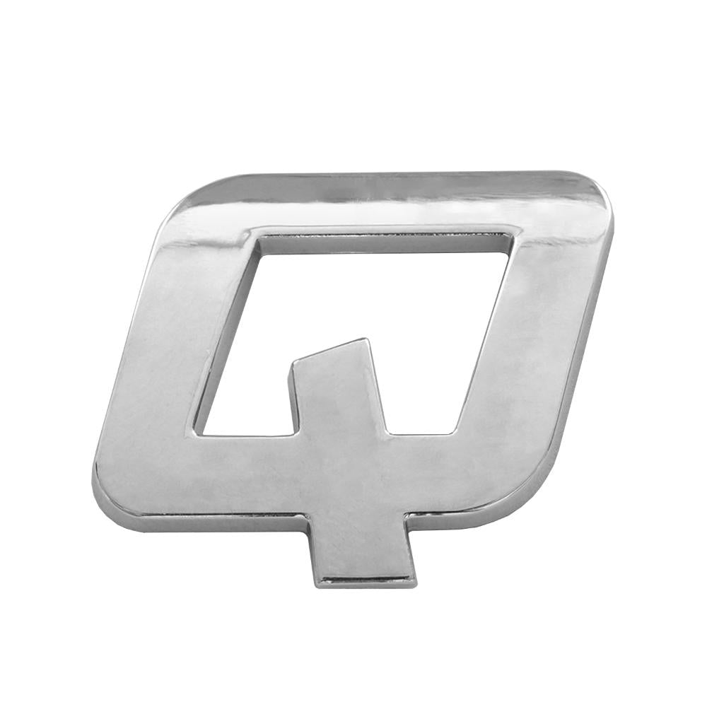 Ornament auto 3D. litera q. 26 mm. cromat Mega Drive 64417