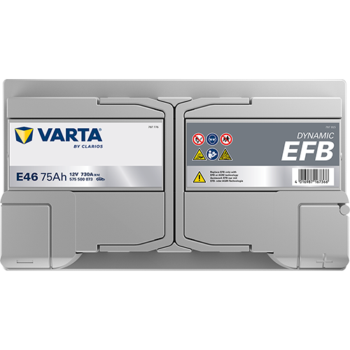 Acumulator Varta Dynamic EFB 75 Ah Start-Stop 575500073K262 – imagine 2